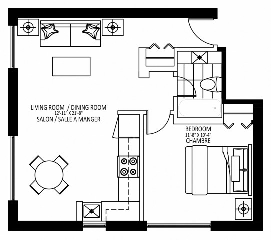 Cote-des-Neiges Apartment 1 b. $1,599/month. Apartment for rent in Cote-des-Neiges