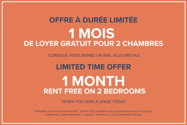 Quartier latin and south-central Apartment 1 b. $1,715/month. Apartment for rent in Quartier latin and south-central