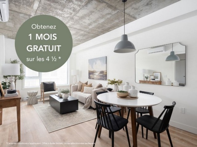 Pointe-Saint-Charles Apartment 1-2 b. $1,895/month. Apartment for rent in Pointe-Saint-Charles