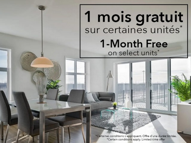 Brossard Apartment 1-2 b. $1,500/month. Apartment for rent in Brossard