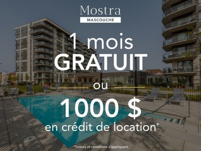 Mascouche Apartment 2 b. $1,900/month. Apartment for rent in Mascouche