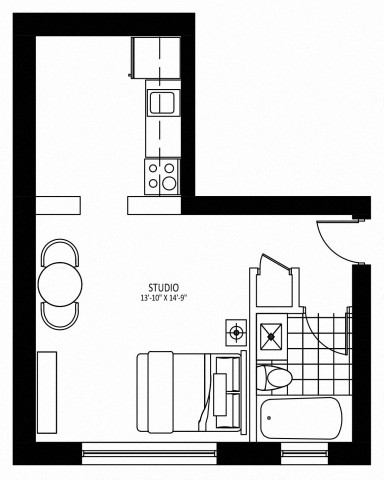 Hamilton Apartment Studio $1,549/month. Apartment for rent in Hamilton