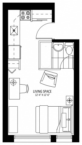Hamilton Apartment Studio $1,599/month. Apartment for rent in Hamilton