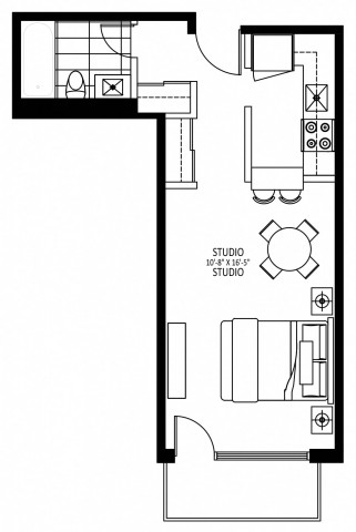 Plateau Mont-Royal Apartment Studio $1,379/month. Apartment for rent in Plateau Mont-Royal