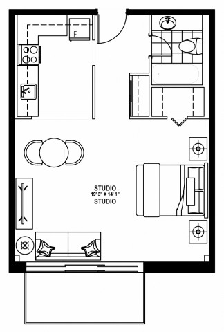 Cote-des-Neiges Apartment Studio $1,399/month. Apartment for rent in Cote-des-Neiges